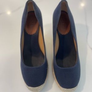 J. Crew Canvas espadrille wedges 6.5